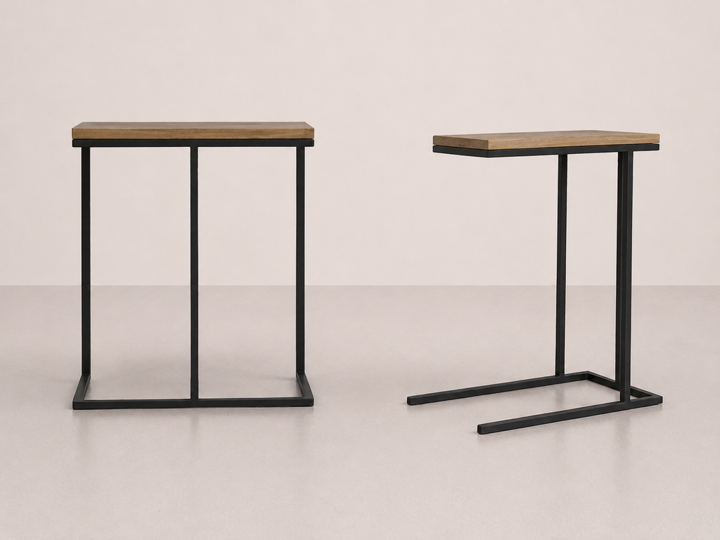 Urban Steel and Oak Laptop Table