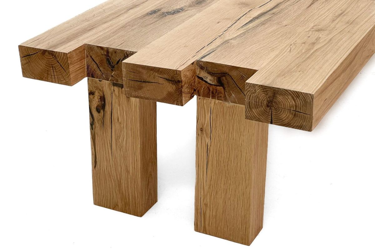 Angle Oak Coffee Table